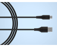 FIXED Liquid Silicone Cable USB-A - USB-C 0,3m 60W (czarny) FIXDLS-AC03-BK - 1484706 - zdjęcie 3